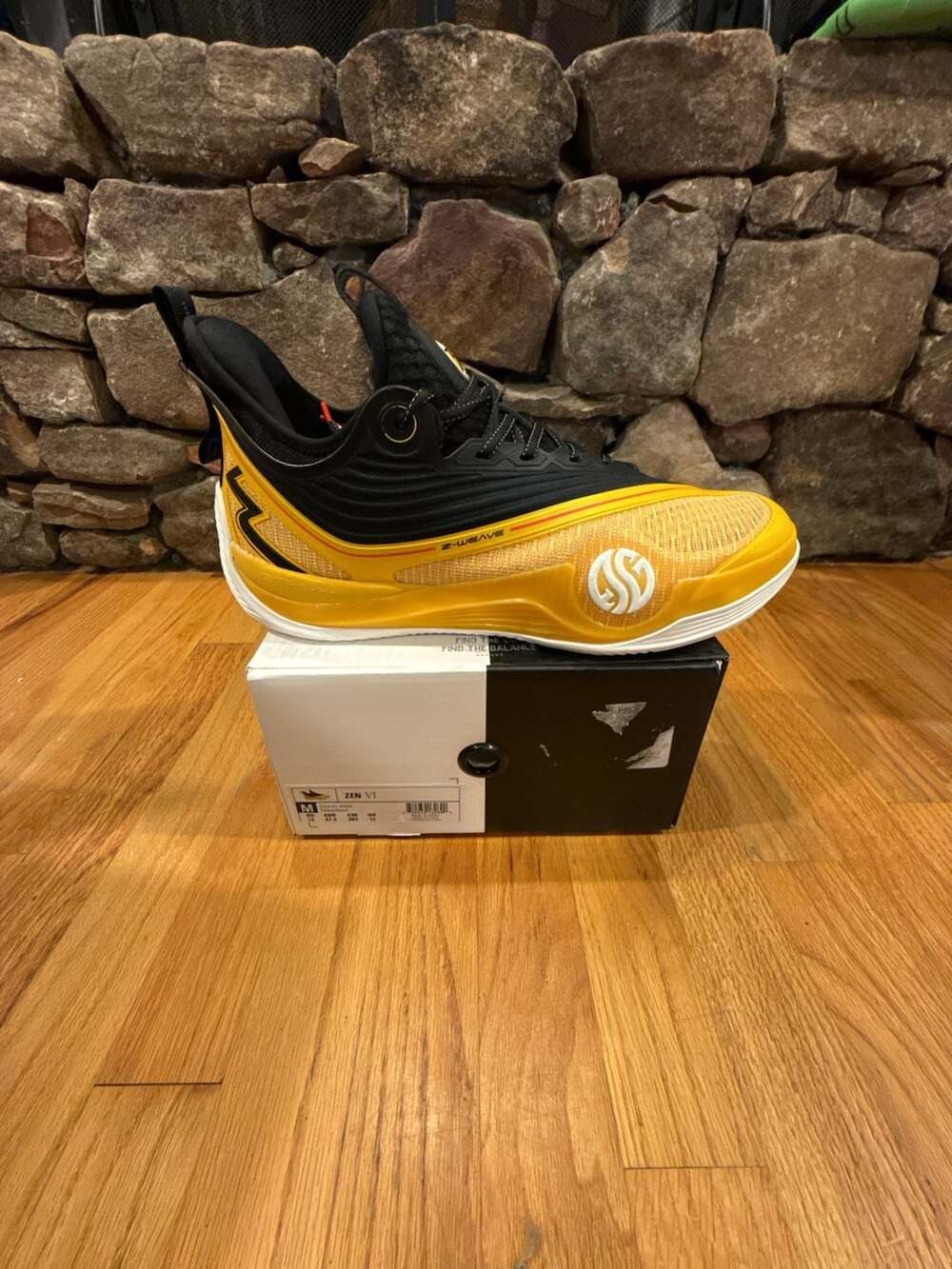 361 Degrees Zen VI Aaron Gordon Basketball Shoes Yellow/Black